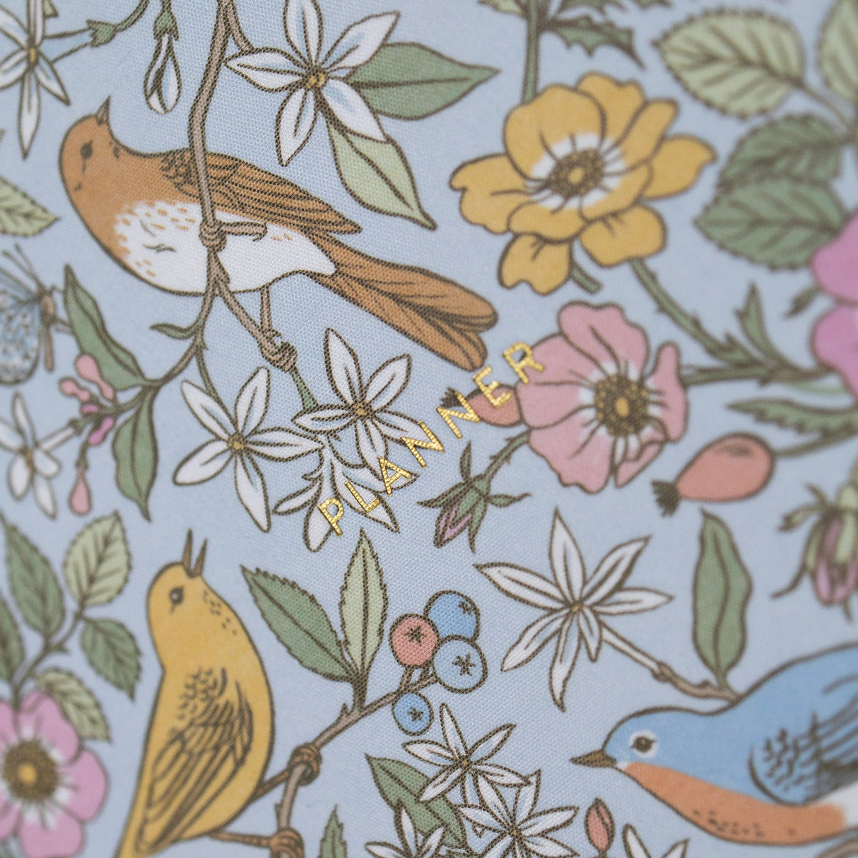 Botanica Paper Co. Linen Bound Undated Weekly Planner - Song Birds
